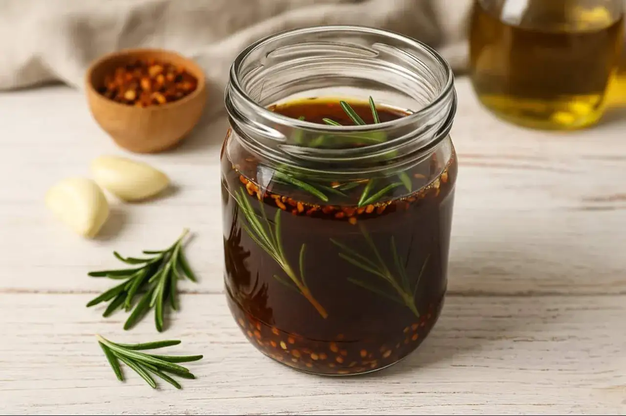 Marynata do dziczyzny z rozmarynem, czosnkiem i chili. Idealna do przyprawienia dziczyzny.